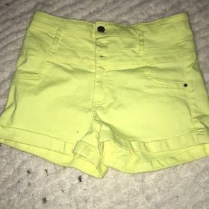 Sapphire ink high waisted shorts